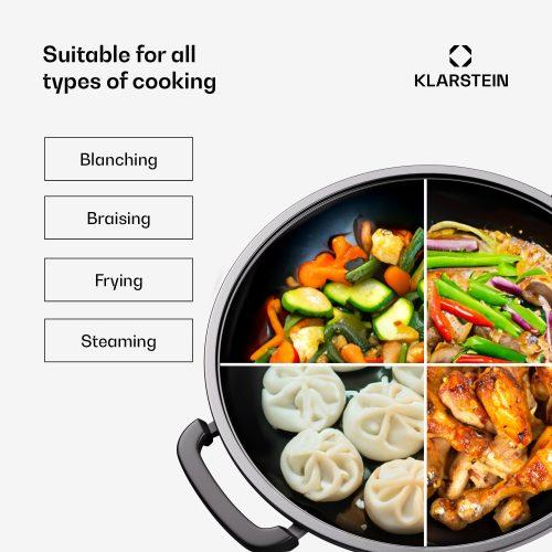 Klarstein Jersey Wok - fekete - Image 2