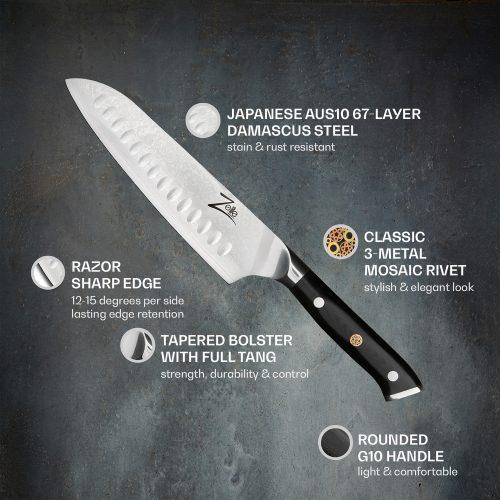7" santoku kés