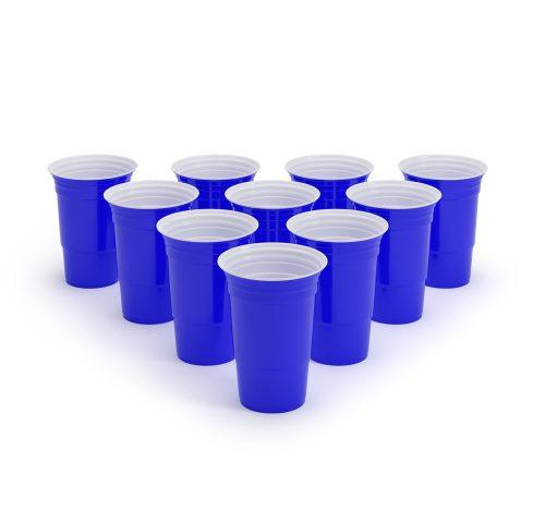 kék beer pong party poharak
