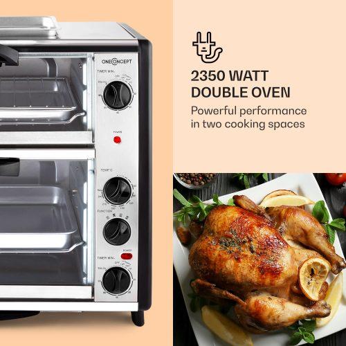 dupla mini sütő grill-lemezzel