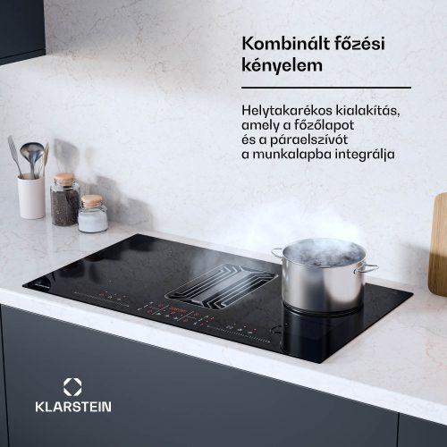 Indukciós főzőlap + páraelszívó