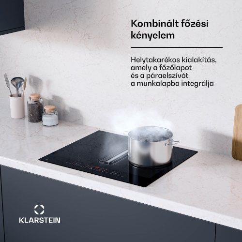 Indukciós főzőlap + páraelszívó
