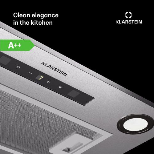 Klarstein Paolo 52 Beépíthető főzőlap 52 cm 439 m3/h LED Touch A++ - Image 2
