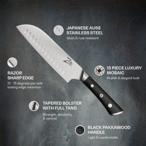 7" santoku kés