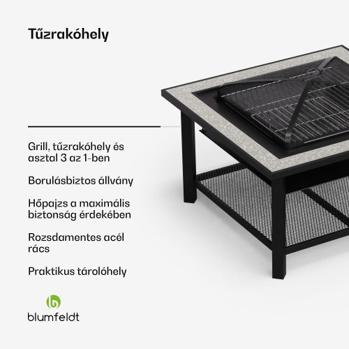 tűzrakóhely grill funkcióval
