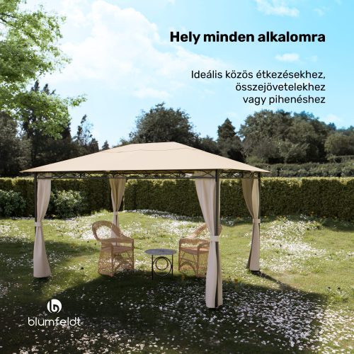 Blumfeldt Mondo 3x4 pavilon fémkerettel és 4 oldalfallal - Image 2