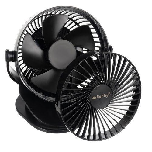 RUHHY Vezeték nélküli Csiptetős Ventilátor – Fekete