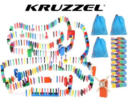 Színes kreatív dominó szett kiegészítőkkel - 1080 részes (WNDR9397)
