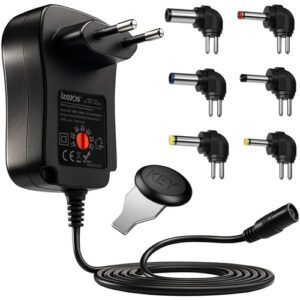 IZOXIS Univerzális Állítható Tápegység 3–12V 30W + USB – Egy töltő