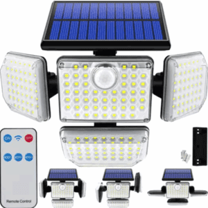 181 LED-es Napelemes kültéri lámpa külső panellel – mozgásérzékelős (WNDR20224)