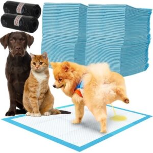 4 rétegű kutyapelenka csomag 2 tekercs kutyapiszok zacskóval – 33 x 45 cm - 100 db (WNDR17213)