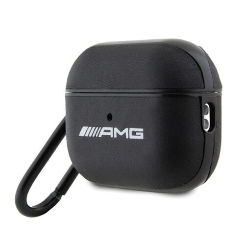 AMG AMAP2SLWK AirPods Pro 2 tok fekete bőr fehér logó - Image 2