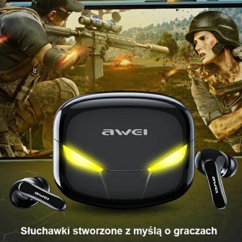 AWEI Bluetooth fülhallgató 5.0 T35 TWS + dokkolóállomás fekete - Image 2