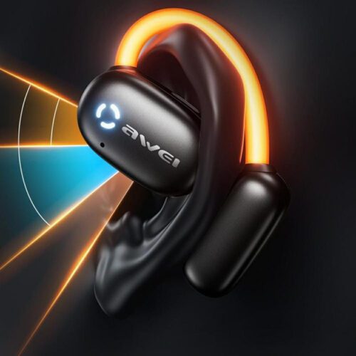 AWEI TZ13 Bluetooth 5.4 vezeték nélküli fülhallgató ANC - fekete - Image 2