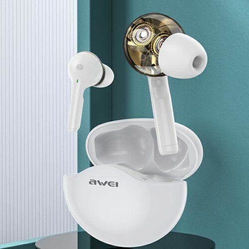 AWEI sport fejhallgató Bluetooth T12 TWS fehér - Image 2