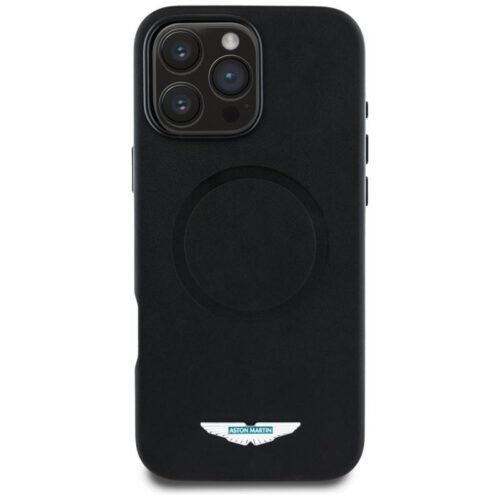 Aston Martin ASHMP16XPLOK HC FW Logo MagSafe-kompatibilis tok iPhone 16 Pro Max - fekete - Image 2