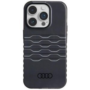 Audi AU-IMLMIP14P-A6/D3-BK IML MagSafe-kompatibilis keménytok iPhone 14 Pro - fekete