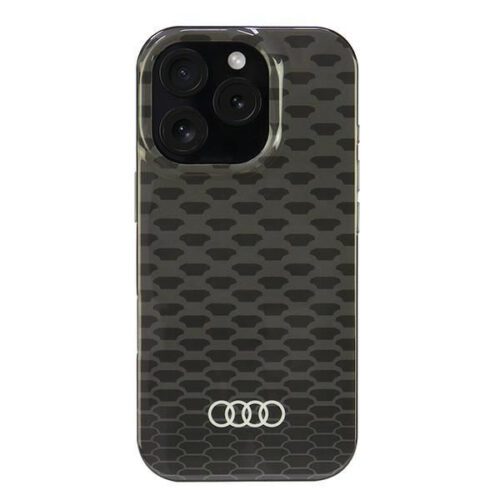 Audi AU-IMLMIP16P-Q5/D3-BK IML Stitching Pattern MagSafe tok iPhone 16 Pro - fekete