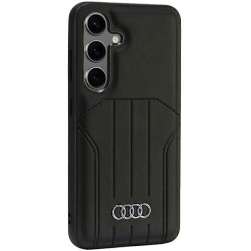 Audi AU-TPUPCMS24-Q5/D1-BK műbőr MagSafe-kompatibilis keménytok Samsung Galaxy S24 - fekete - Image 2