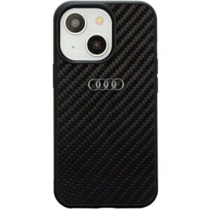 Audi Carbon Fiber iPhone 14 6.1" fekete keménytok AU-TPUPCIP14-R8/D2-BK