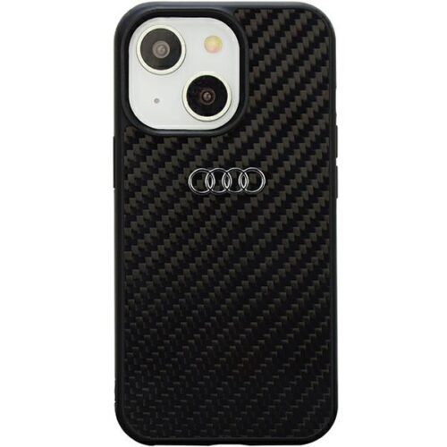 Audi Carbon Fiber iPhone 14 6.1" fekete keménytok AU-TPUPCIP14-R8/D2-BK