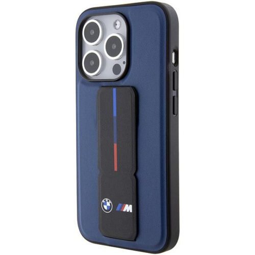 BMW BMHCP15LGSPBIV iPhone 15 Pro 6.1" tengerészkék keménytok M Grip Stand Bicolor - Image 2