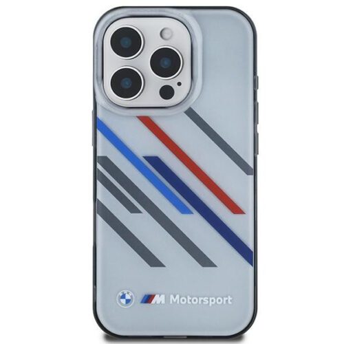 BMW BMHCP16L23HTRAG Motosport IML Random Stripes tok iPhone 16 Pro - szürke - Image 2