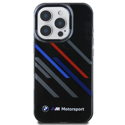 BMW BMHCP16X23HTRAK Motosport IML Random Stripes tok iPhone 16 Pro Max - fekete - Image 2