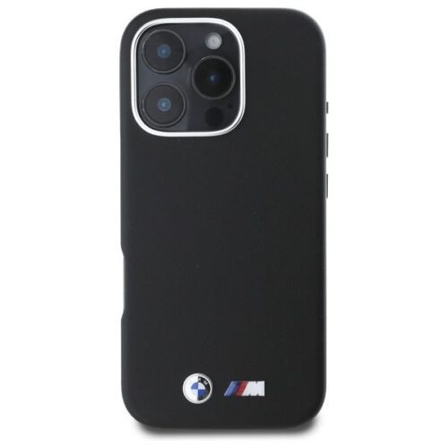 BMW BMHMP16L23PMWK M Smooth Full Wrapped Metal MagSafe tok iPhone 16 Pro - fekete - Image 2