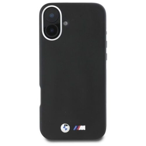 BMW BMHMP16S23PMWK M Smooth Full Wrapped Metal MagSafe tok iPhone 16 - fekete - Image 2