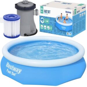Bestway felfújható kerti medence - beépített szivattyúval és szűrővel - 3638 liter űrtartalom