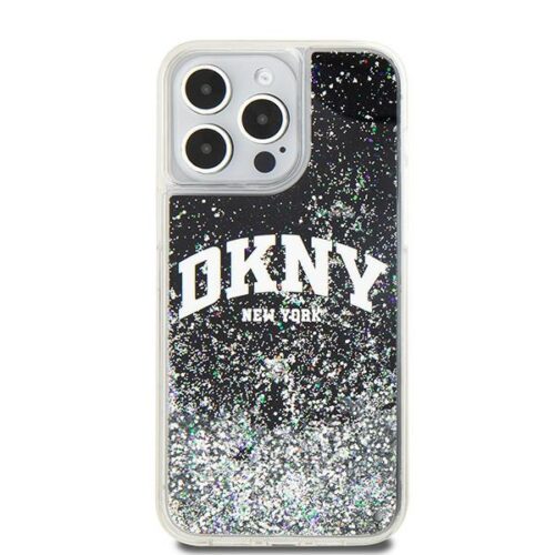 DKNY DKHCP13XLBNAEK Liquid Glitter Big Logo tok iPhone 13 Pro Max - fekete - Image 2