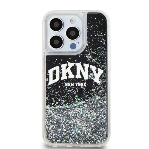 DKNY DKHCP15LLBNAEK Liquid Glitter Big Logo tok iPhone 15 Pro - fekete - Image 2