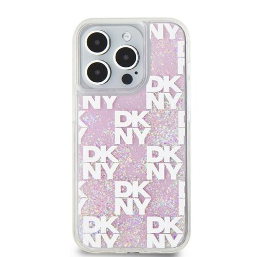 DKNY DKHCP15LLCPEPP Liquid Glitter Multilogo tok iPhone 15 Pro - rózsaszín - Image 2