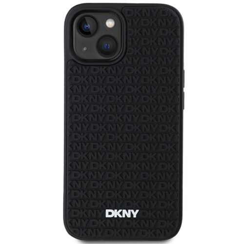 DKNY DKHCP15S3DRPWK 3D Rubber Repeat Pattern tok iPhone 15 - fekete - Image 2