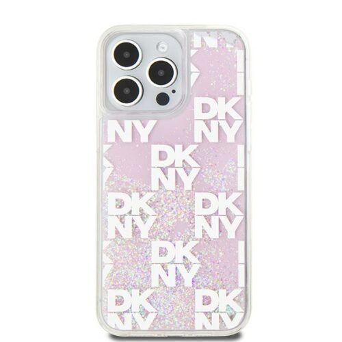 DKNY DKHCP15XLCPEPP Liquid Glitter Multilogo tok iPhone 15 Pro Max - rózsaszín - Image 2