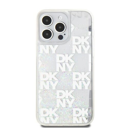 DKNY DKHCP15XLCPEPT Liquid Glitter Multilogo tok iPhone 15 Pro Max - fehér - Image 2
