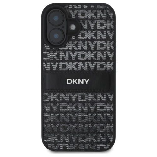 DKNY DKHCP16SPRTHSLK Texture Pattern Tonal Stripe keménytok iPhone 16 - fekete - Image 2