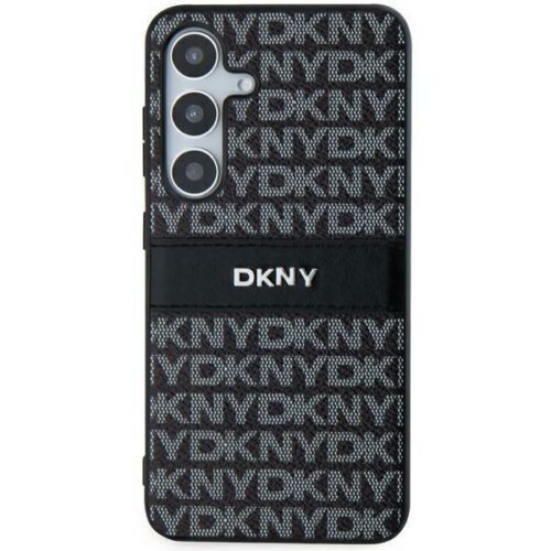 DKNY DKHCS24SPRTHSLK Leather Mono Stripe & Metal Logo tok Samsung Galaxy S24 - fekete - Image 2