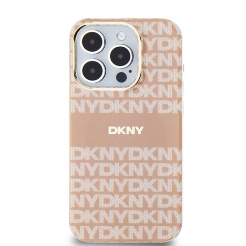DKNY DKHMP13LHRHSEP IML Mono & Stripe MagSafe-kompatibilis tok iPhone 13 / 13 Pro - rózsaszín - Image 2