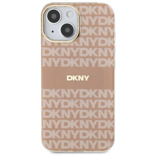 DKNY DKHMP14SHRHSEP IML Mono & Stripe MagSafe-kompatibilis tok iPhone 14 - rózsaszín - Image 2