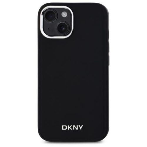 DKNY DKHMP15SPSCMCLK Plain Logo MagSafe-kompatibilis keménytok iPhone 15 - fekete - Image 2