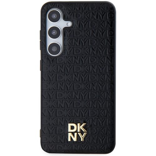 DKNY DKHMS24MPSHRPSK Leather Pattern Metal Logo MagSafe-kompatibilis tok Samsung Galaxy S24 Plus - fekete - Image 2