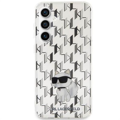 Eredeti előlap tok KARL LAGERFELD KLHCS23FEHNCMKLT Samsung S23 FE (Monogram / transaprent) - Image 2