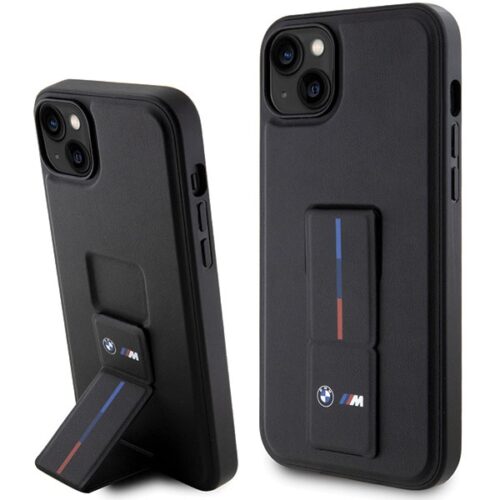 Etui BMW BMHCP14S22GSLK iPhone 14 6.1" fekete keménytok Grip Hot Stamp