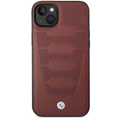 Etui BMW BMHCP14S22RPSR iPhone 14 6.1" bordó bőr ülésminta tok - Image 2