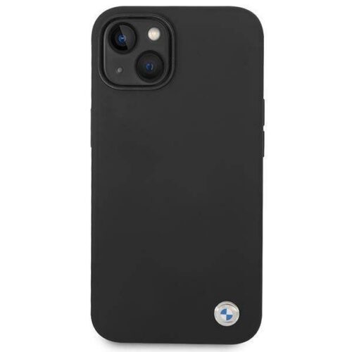 Etui BMW BMHCP14SSILBK iPhone 14 6.1" fekete szilikon fém logó tok - Image 2