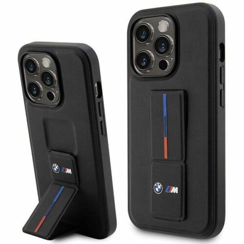 Etui BMW BMHCP14X22GSLK iPhone 14 Pro Max 6.7" fekete keménytok Grip Hot Stamp