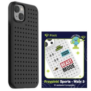 Etui Pinit Dynamic + Sport Pin iPhone 14 6.1" fekete minta 3 tok