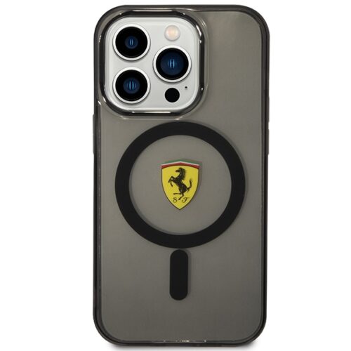 Ferrari FEHMP14XURKK iPhone 14 Pro Max 6.7" fekete keménytok áttetsző Magsafe - Image 2